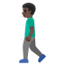 🚶🏿‍♂️ man walking: dark skin tone display on Google